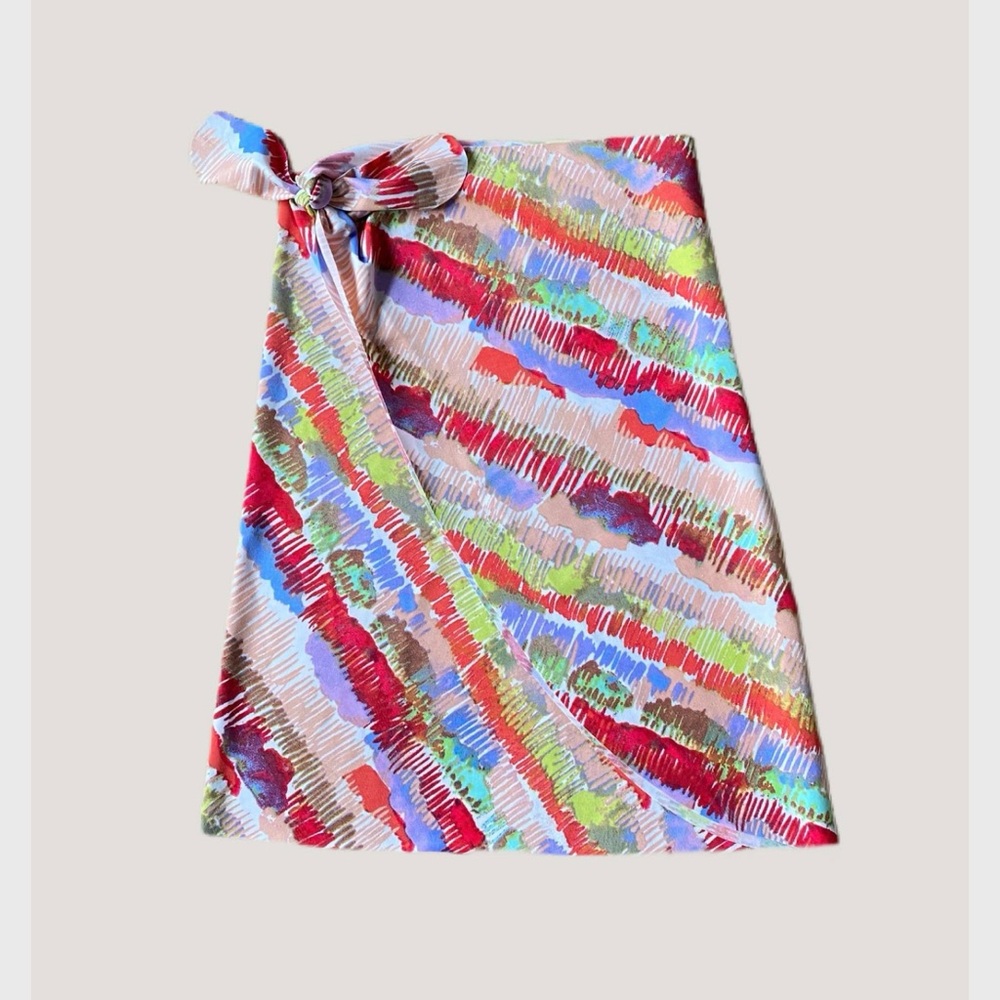 Colorful wrap ballet skirt